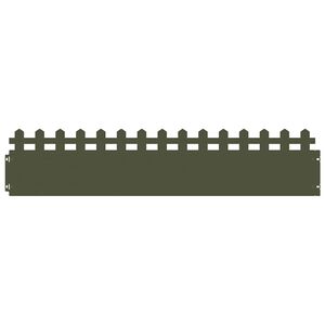 vidaXL Obrzeża trawnikowe 10 szt. 103 x 0,05 x 22 cm Stal