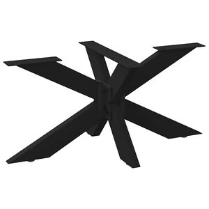 vidaXL Noga stolika kawowego Pająk Kształt Czarny 98x58x(42-43) cm Stal