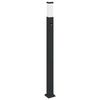 vidaXL Słupek oświetleniowy z czujnikiem 110 cm Czarny IP44