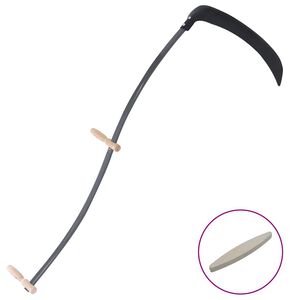 vidaXL Kosa z kamieniem szlifierskim 145 cm