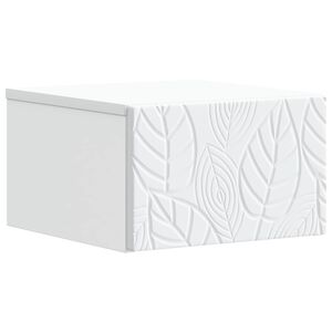 vidaXL Wisząca Szafka Nocna Biały 49 x 34,5 x 20 cm