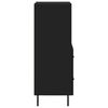 vidaXL Szafka, czarna, 34,5x34x90 cm, materiał drewnopochodny