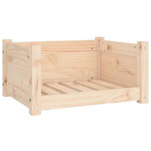 vidaXL Legowisko dla psa 55,5x45,5x28 cm, lite drewno sosnowe