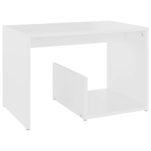 vidaXL Stolik, biały, 59x36x38 cm, materiał drewnopochodny