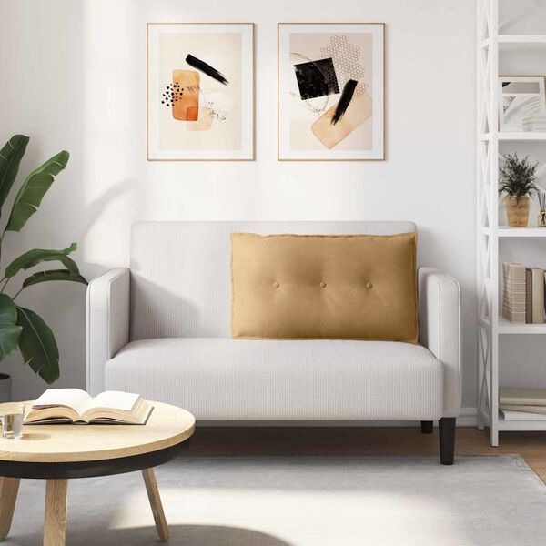 vidaXL Poduszka na plecy Brązowy 80 x 50 cm Tkanina sztruksowa