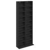 vidaXL Kabinet na płyty CD 2 szt. Czarny dąb 33 x 23,5 x 175 cm