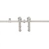 vidaXL System do mocowania drzwi przesuwnych, 183 cm, stal, srebrny