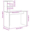 vidaXL Biurko 2 pcs Biały
