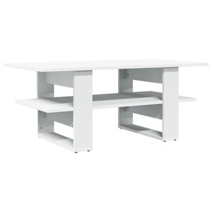 vidaXL Stolik kawowy, biały, 102x55x42 cm, materiał drewnopochodny