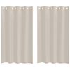vidaXL Firany Voile 2 szt. piaskowy 175 x 140 cm Poliester