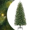 vidaXL Sztuczna choinka z 150 diodami LED Zielony 150 cm PE i PVC