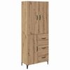vidaXL Highboard Dąb rzemieślniczy 69,5 x 34 x 180 cm