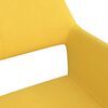vidaXL Krzesła stołowe, 2 szt., ż&oacute;łte, tapicerowane tkaniną