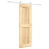 vidaXL Drzwi przesuwne Naturalne i białe 70 x 210 cm