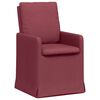 vidaXL Krzesła jadalne 2 szt. tkanina czerwone wino 57 x 67 x 98 cm