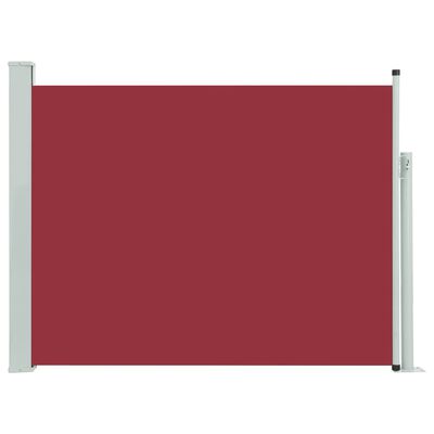 vidaXL Wysuwana markiza boczna na taras, 140 x 500 cm, czerwona