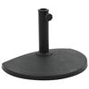vidaXL Podstawa pod parasol ogrodowy, p&oacute;łokrągła, żywica, 9 kg, czarna