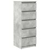 vidaXL Komoda z szufladami Betonowy Szary 37,5x35x99 cm Drewno klejone