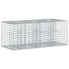 vidaXL Podniesione ł&oacute;żko gabionowe 140 x 60 x 55 cm Stal ocynkowana
