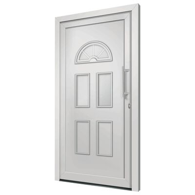vidaXL Drzwi wejściowe zewnętrzne, białe, 88 x 208 cm