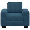 vidaXL Sofa Fotel Niebieski 100x77x82 cm Aksamit