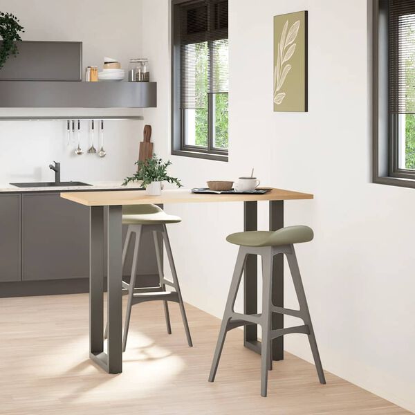 vidaXL Nogi do stołu barowego w kształcie litery U 2 szt. Antracyt 50x(100-101) cm Stal