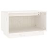vidaXL Szafka pod telewizor, biała, 60x35x35 cm, lite drewno sosnowe