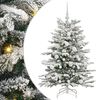 vidaXL Sztuczna choinka z zawiasami Biały 120 cm PE i PVC