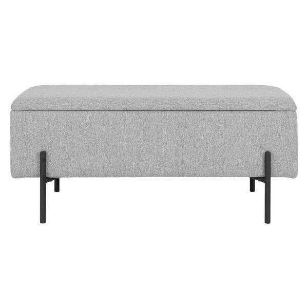 House Nordic Ławka ze schowkiem Luna, jasnoszara