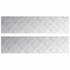 vidaXL Stopień 2 szt. 80 x 20 cm Srebrny Aluminium Prostokątny