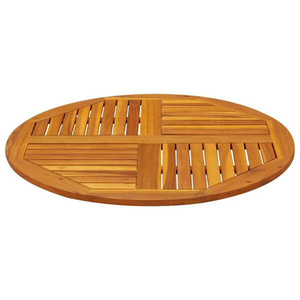 vidaXL Blat do stolika, Ø90x2,2 cm, okrągły, lite drewno akacjowe