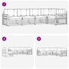 vidaXL Zestaw sof na zewnątrz z poduszką 5 pcs Naturalny i Jasny Szary