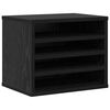 vidaXL Organizator biurka Czarny Dąb 36 x 26 x 29,5 cm