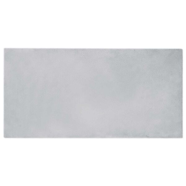 vidaXL Dywan z sztucznego królika Olite Szary 100 x 200 cm Poliester