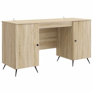 vidaXL Biurko dąb Sonoma 142,5 x 50 x 75 cm Drewno inżynieryjne