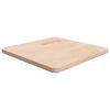 vidaXL Kwadratowy blat do stolika, 50x50x2,5 cm, surowe drewno dębowe