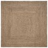 vidaXL Dywan strefowy Naturalny i czarny 300 x 300 cm Juta