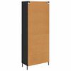 vidaXL Highboard Czarny Dąb 69,5 x 34 x 180 cm Materiał drewnopochodny