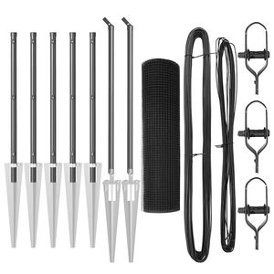 vidaXL Słupek ogrodzeniowy. Szary 10 x 0,8 m (siatka 25 x 25 mm)