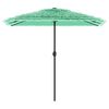 vidaXL Parasol ogrodowy na stalowym słupku, zielony, 248x248x248 cm