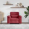 vidaXL Fotel, winna czerwień, 100x81x84 cm, obity sztuczną sk&oacute;rą