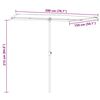 vidaXL Parasol ogrodowy na aluminiowym słupku, 2x1,5 m, taupe