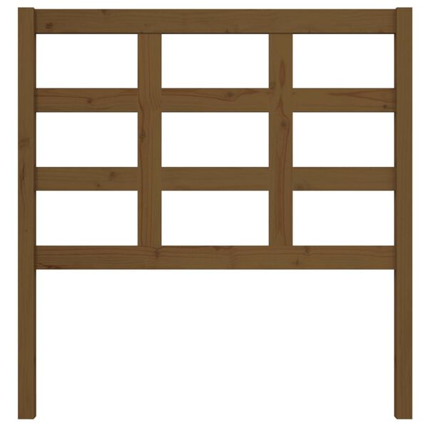 vidaXL Wezgłowie łóżka, miodowy brąz, 95,5x4x100 cm, drewno sosnowe