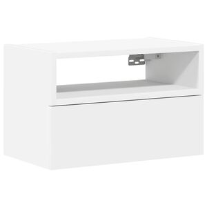 vidaXL Szafka nocna, wisząca, 45x26x28,5 cm, biała