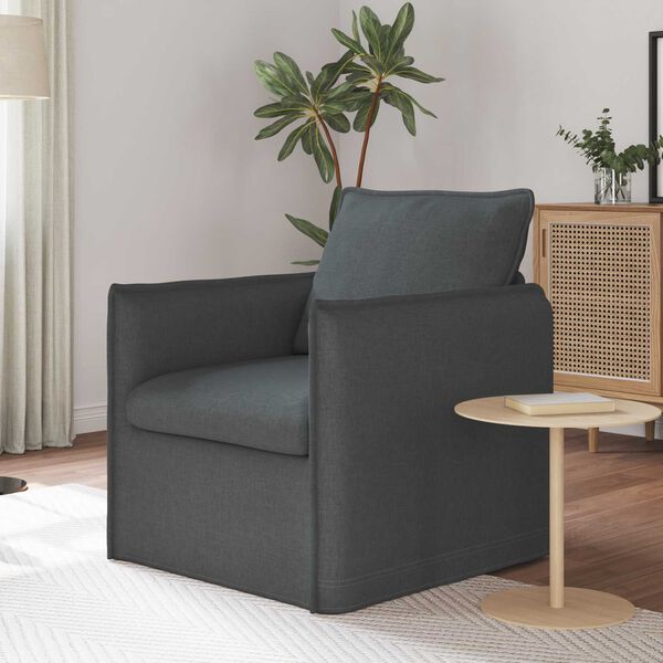 vidaXL Sofa Ciemnoszary