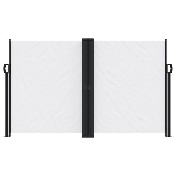 vidaXL Zwijana markiza boczna, biała, 140x600 cm