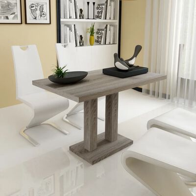 vidaXL Stół z MDF stylizowany na dębowy