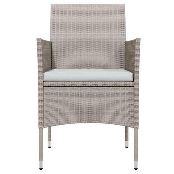 vidaXL 5-częściowy zestaw mebli ogrodowych z poduszkami, beżowo-czarny