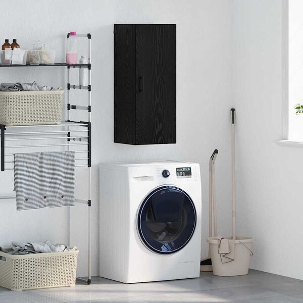 vidaXL Szafka wisząca Czarny Dąb 34,5 x 34 x 90 cm