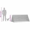 vidaXL Klatka dla kur Srebrny 215 x 100 x 85 cm Stal Galwanizowana
